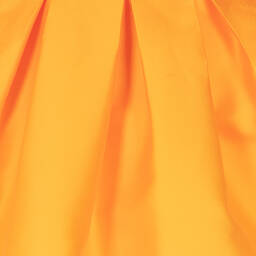 Irpa-Girls Orange Bow Dress | Childrensalon Outlet