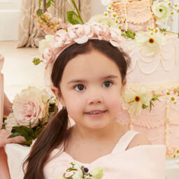 Irpa-Ободок Розовый Цветок для девочек | Childrensalon Outlet