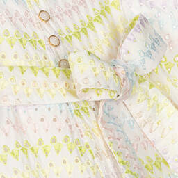 Irpa-فستان قطن برودوري لون أبيض | Childrensalon Outlet