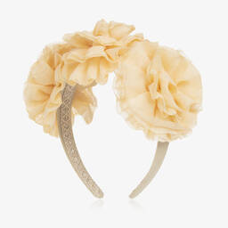 Irpa-Girls Yellow Flower Hairband | Childrensalon Outlet