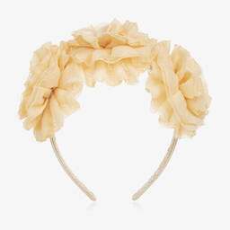 Irpa-Girls Yellow Flower Hairband | Childrensalon Outlet