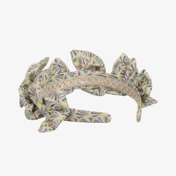 إيربا-طوق للشعر فيسكوز لون أصفر فاتح للبنات | Childrensalon Outlet