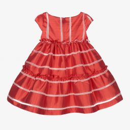 Irpa-فستان أورغانزا لون أحمر وأبيض | Childrensalon Outlet