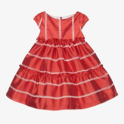Irpa-فستان أورغانزا لون أحمر وأبيض | Childrensalon Outlet