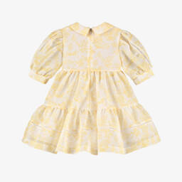 Irpa-فستان بناتي بنقشة توال صفراء | Childrensalon Outlet