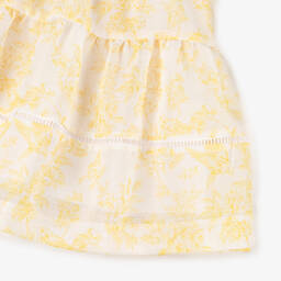 Irpa-فستان بناتي بنقشة توال صفراء | Childrensalon Outlet