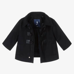 Jacadi Paris-Синий шерстяной дафлкот для малышей | Childrensalon Outlet