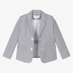 Jacadi Paris-Синий хлопковый блейзер в полоску | Childrensalon Outlet