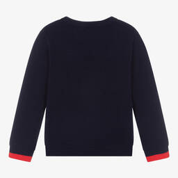 Jacadi Paris-Boys Blue Wool Knit Jumper | Childrensalon Outlet