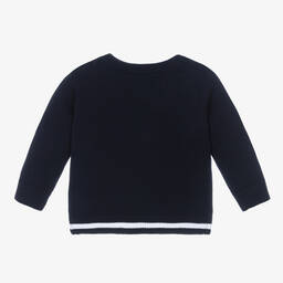Jacadi Paris-Boys Navy Blue Bird Sweater | Childrensalon Outlet