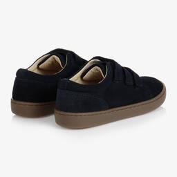 Jacadi Paris-Boys Navy Blue Suede Trainers | Childrensalon Outlet