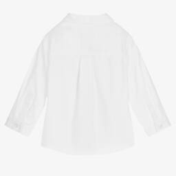 جاكادي باريس-قميص أبيض من القطن العضوي للأولاد | Childrensalon Outlet