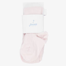 Jacadi Paris-Girls Blush Ribbed Knit Leggings | Childrensalon Outlet
