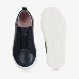 Jacadi Paris-Girls Navy Blue Trainers | Childrensalon Outlet