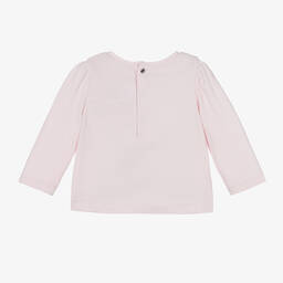 Jacadi Paris-Girls Pink Organic Cotton Top | Childrensalon Outlet