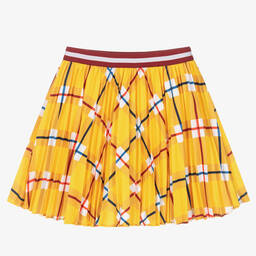 Jacadi Paris-Girls Yellow Pleated Skirt | Childrensalon Outlet
