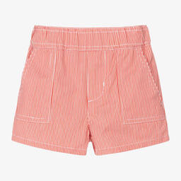 Jacadi Paris-Red Stripe Cotton Shorts | Childrensalon Outlet