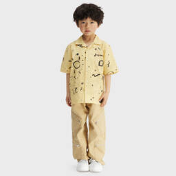 JACQUEMUS-بنطلون كارغو قطن لون بيج | Childrensalon Outlet
