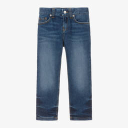 JACQUEMUS-Blue Relaxed Straight Denim Jeans | Childrensalon Outlet