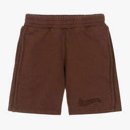 JACQUEMUS-Коричневые шорты из хлопкового трикотажа | Childrensalon Outlet
