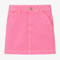 JACQUEMUS-Girls Pink Denim Skirt | Childrensalon Outlet
