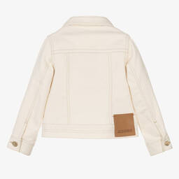 JACQUEMUS-Кремовая джинсовая куртка из хлопка | Childrensalon Outlet