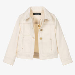 JACQUEMUS-Кремовая джинсовая куртка из хлопка | Childrensalon Outlet