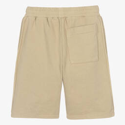 JACQUEMUS-Teen Beige Cotton Jersey Shorts | Childrensalon Outlet