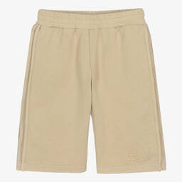 JACQUEMUS-Teen Beige Cotton Jersey Shorts | Childrensalon Outlet