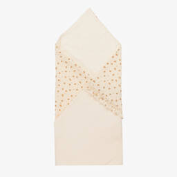 Jamiks-Кремовая хлопковая пеленка в цветочек для малышек (100см) | Childrensalon Outlet