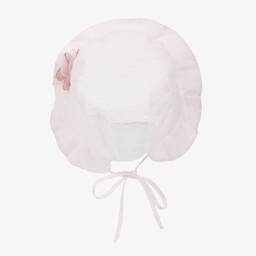 Jamiks-Розовый чепчик из хлопка плюмети | Childrensalon Outlet