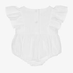 Jamiks-Белые шорты с вышивкой английской гладью для малышек | Childrensalon Outlet