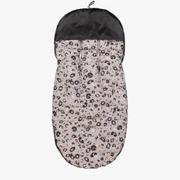 Jamiks-Beige & Black Leopard Print Footmuff (100cm) | Childrensalon Outlet