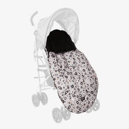 Jamiks-Beige & Black Leopard Print Footmuff (100cm) | Childrensalon Outlet