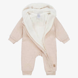 Jamiks-Бежевый комбинезон из джерси для коляски с ушками кролика | Childrensalon Outlet