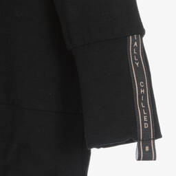 Jamiks-بدلة رياضية هودي قطن وبامبو لون أسود | Childrensalon Outlet