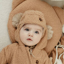 Jamiks-Boys Beige Sherpa Trapper Hat | Childrensalon Outlet