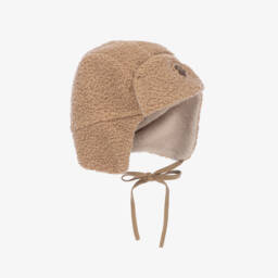 Jamiks-Boys Beige Sherpa Trapper Hat | Childrensalon Outlet