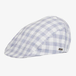 Jamiks-Синяя хлопковая кепка в клетку | Childrensalon Outlet