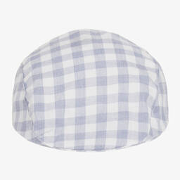 Jamiks-Синяя хлопковая кепка в клетку | Childrensalon Outlet