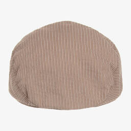 Jamiks-Коричневая хлопковая кепка в полоску | Childrensalon Outlet