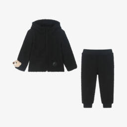 Jamiks-بدلة رياضية تيدي فليس بوكليه لون أسود للمواليد | Childrensalon Outlet