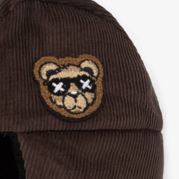 Jamiks-Boys Corduroy Trapper Cap in Brown | Childrensalon Outlet