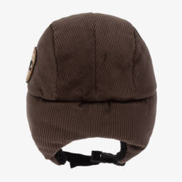 Jamiks-Boys Corduroy Trapper Cap in Brown | Childrensalon Outlet