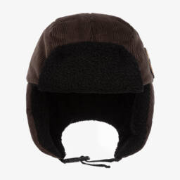 Jamiks-Boys Corduroy Trapper Cap in Brown | Childrensalon Outlet