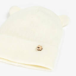Jamiks-Кремовая бамбуковая вязаная шапка для мальчиков | Childrensalon Outlet