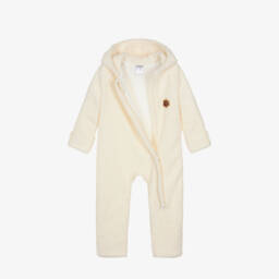 Jamiks-Boys Ivory Fleece Pramsuit | Childrensalon Outlet