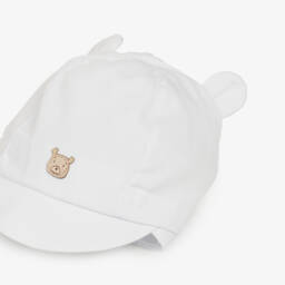 Jamiks-قبعة قطنية بيضاء عضوية للأولاد | Childrensalon Outlet