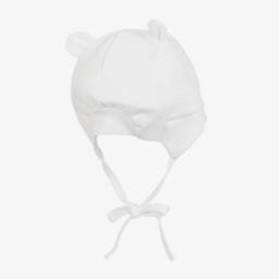 Jamiks-قبعة قطنية بيضاء عضوية للأولاد | Childrensalon Outlet