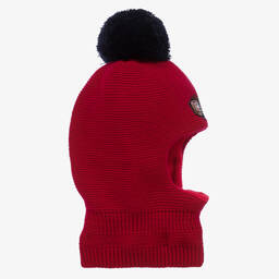 Jamiks-Красная вязаная балаклава с помпоном | Childrensalon Outlet